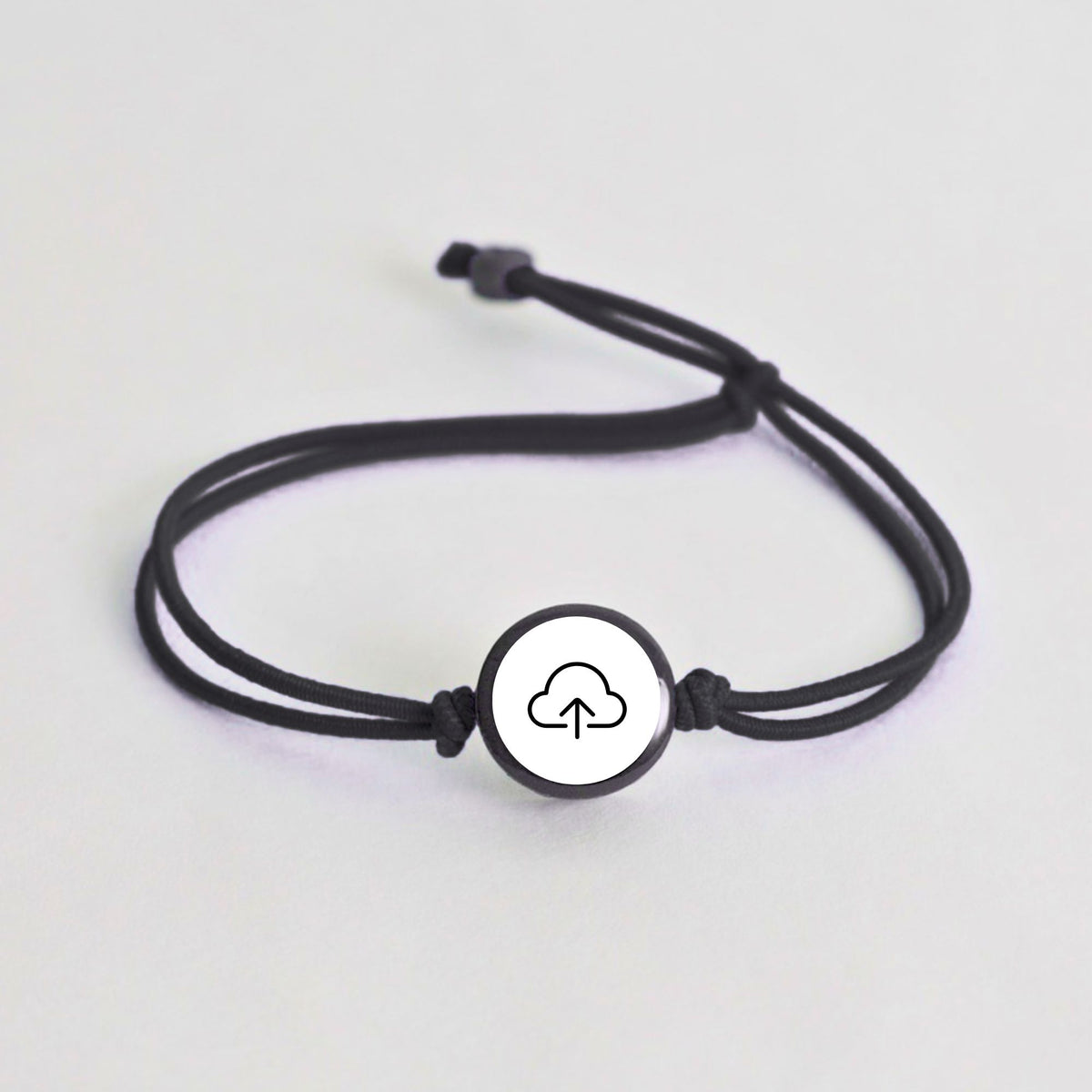 Tap-to-Phone Bracelets on Lite Bungee - Clay Circle