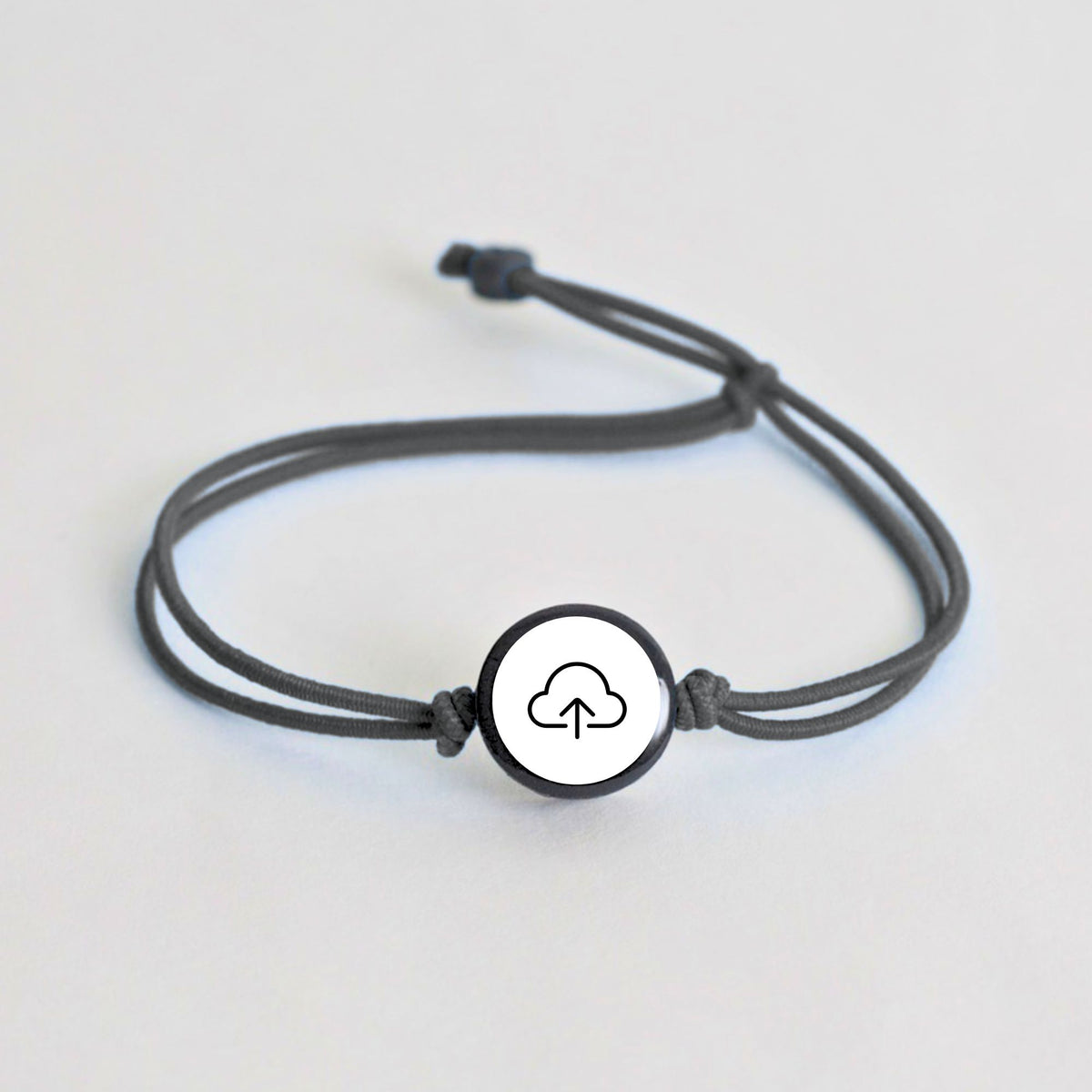 Tap-to-Phone Bracelets on Lite Bungee - Clay Circle