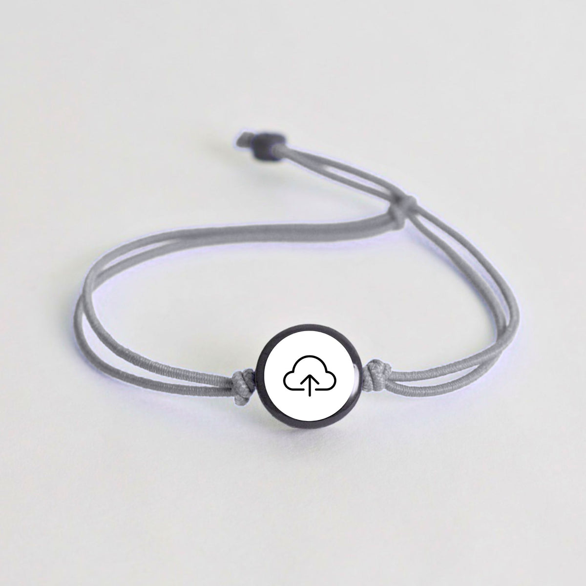 Tap-to-Phone Bracelets on Lite Bungee - Clay Circle