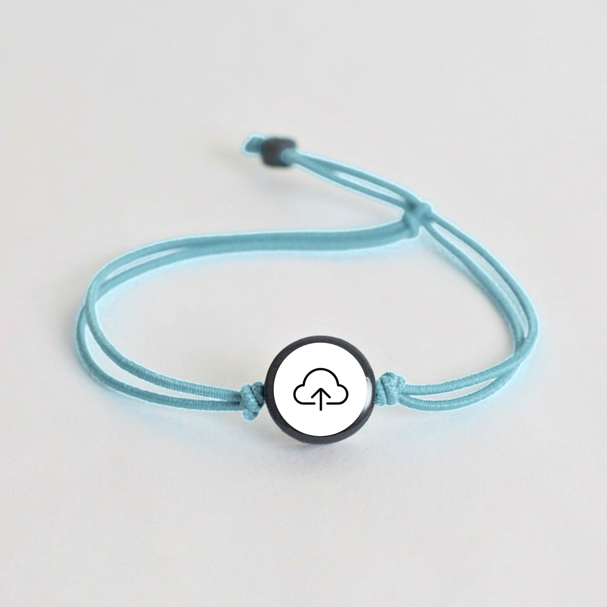 Tap-to-Phone Bracelets on Lite Bungee - Clay Circle