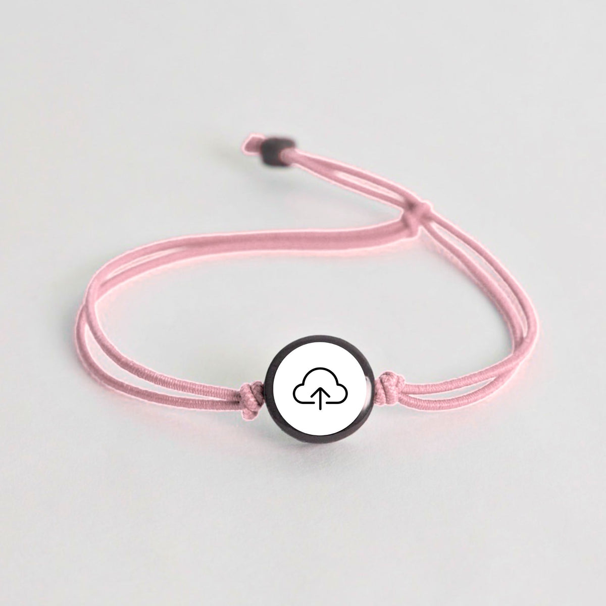 Tap-to-Phone Bracelets on Lite Bungee - Clay Circle