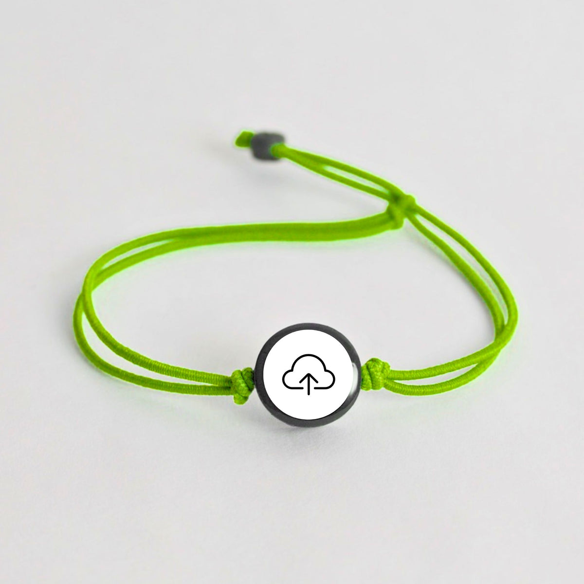 Tap-to-Phone Bracelets on Lite Bungee - Clay Circle