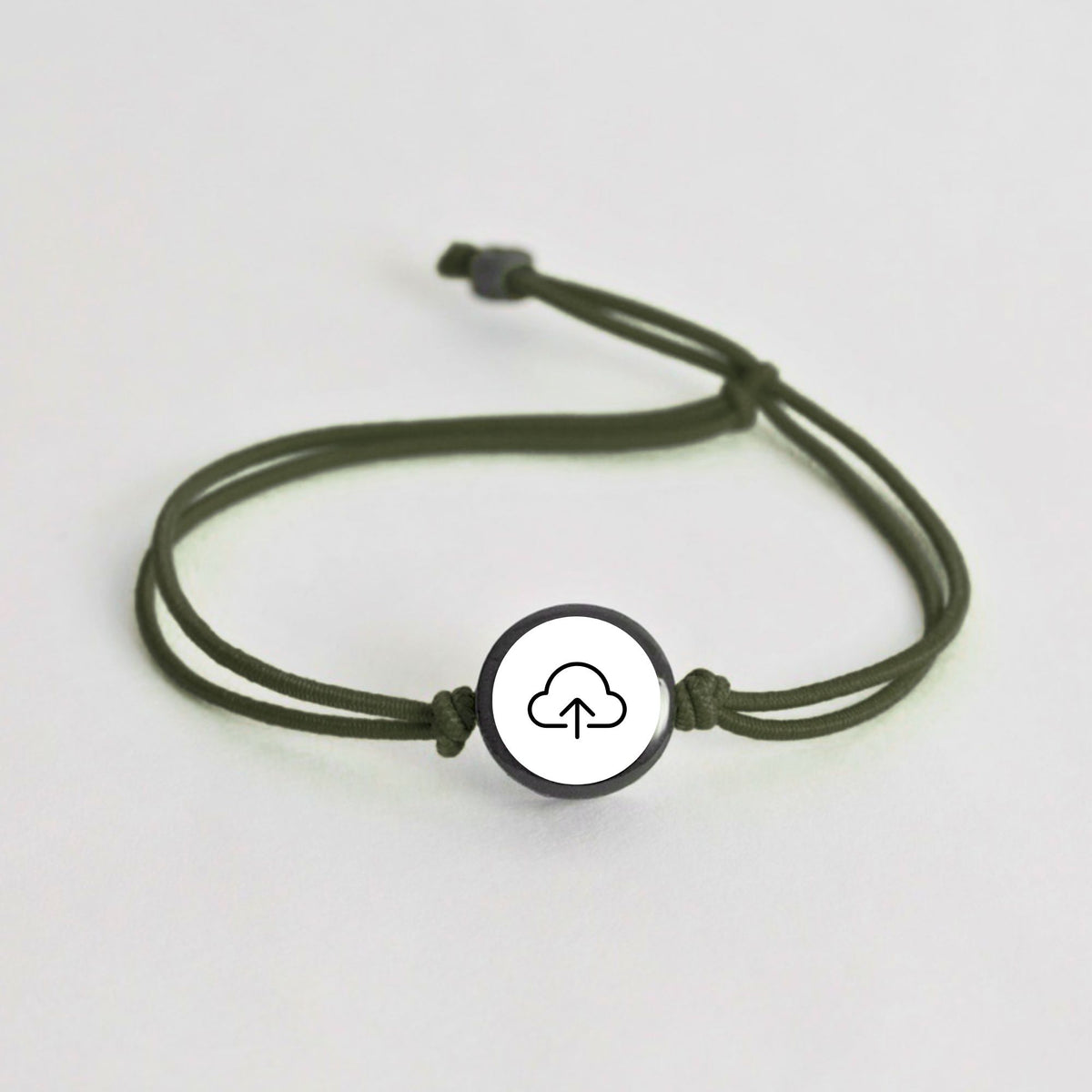 Tap-to-Phone Bracelets on Lite Bungee - Clay Circle