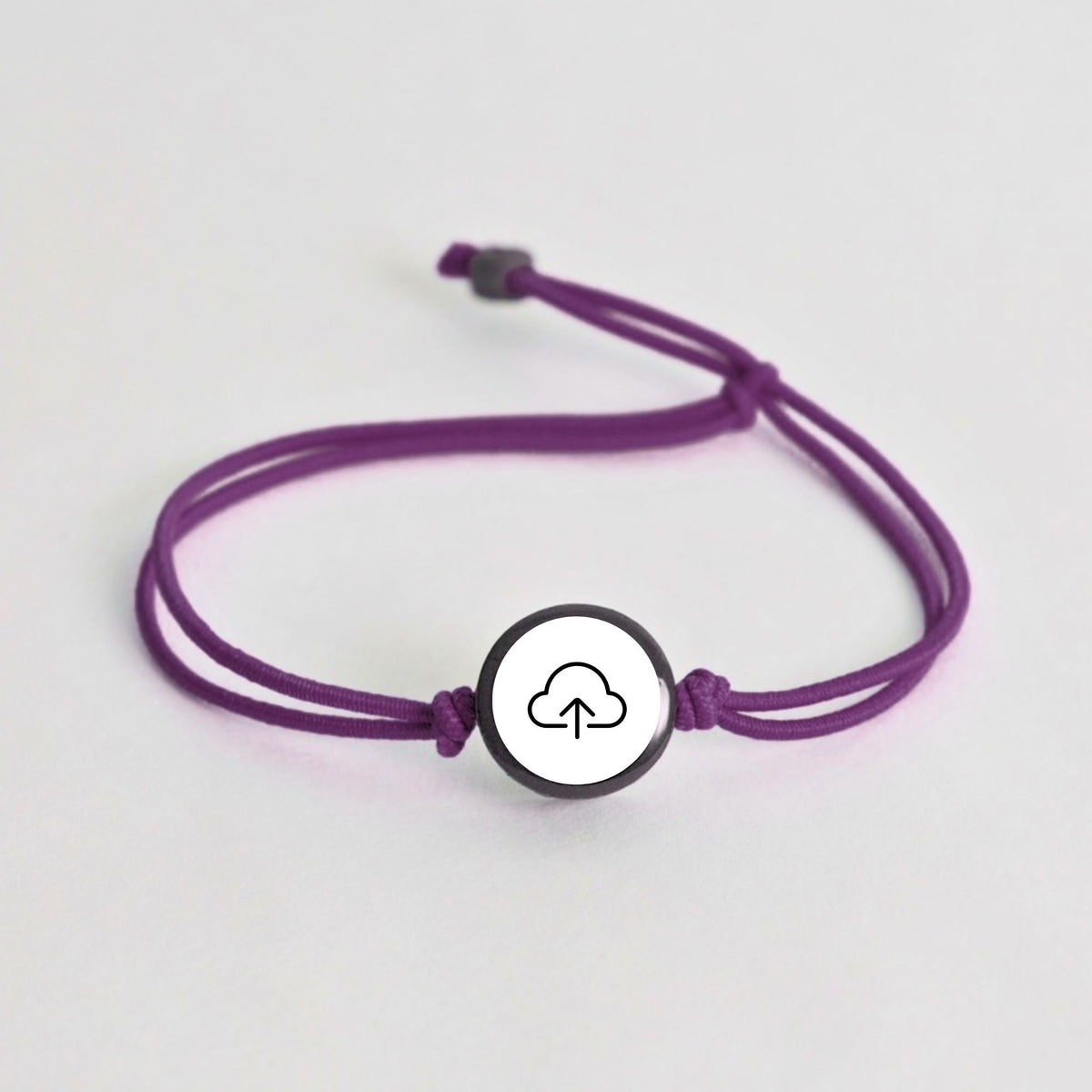 Tap-to-Phone Bracelets on Lite Bungee - Clay Circle