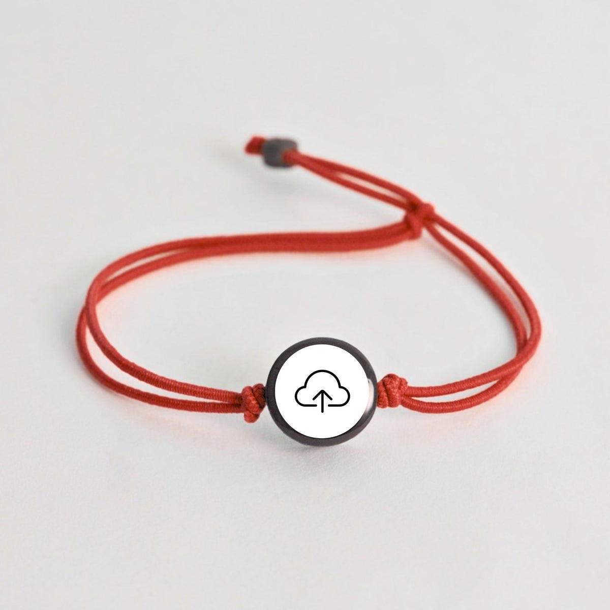Tap-to-Phone Bracelets on Lite Bungee - Clay Circle