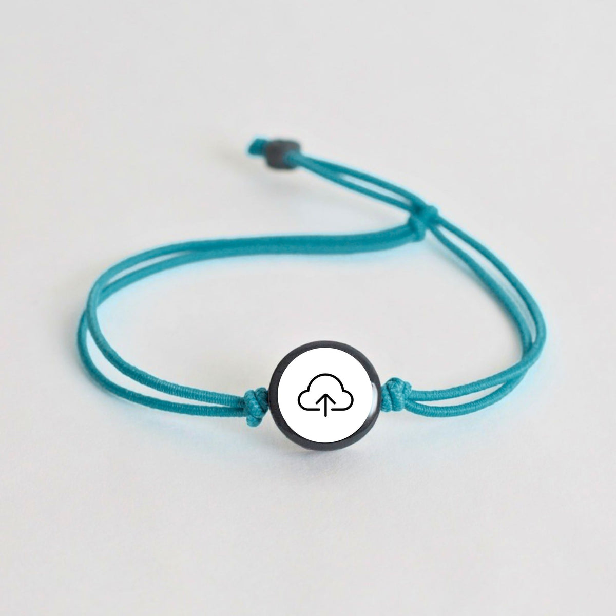 Tap-to-Phone Bracelets on Lite Bungee - Clay Circle