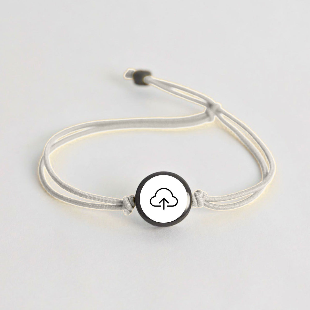 Tap-to-Phone Bracelets on Lite Bungee - Clay Circle