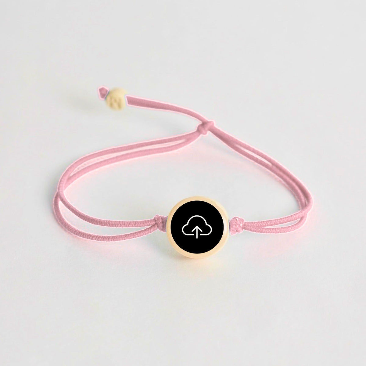 Tap-to-Phone Bracelets on Lite Bungee - Clay Circle