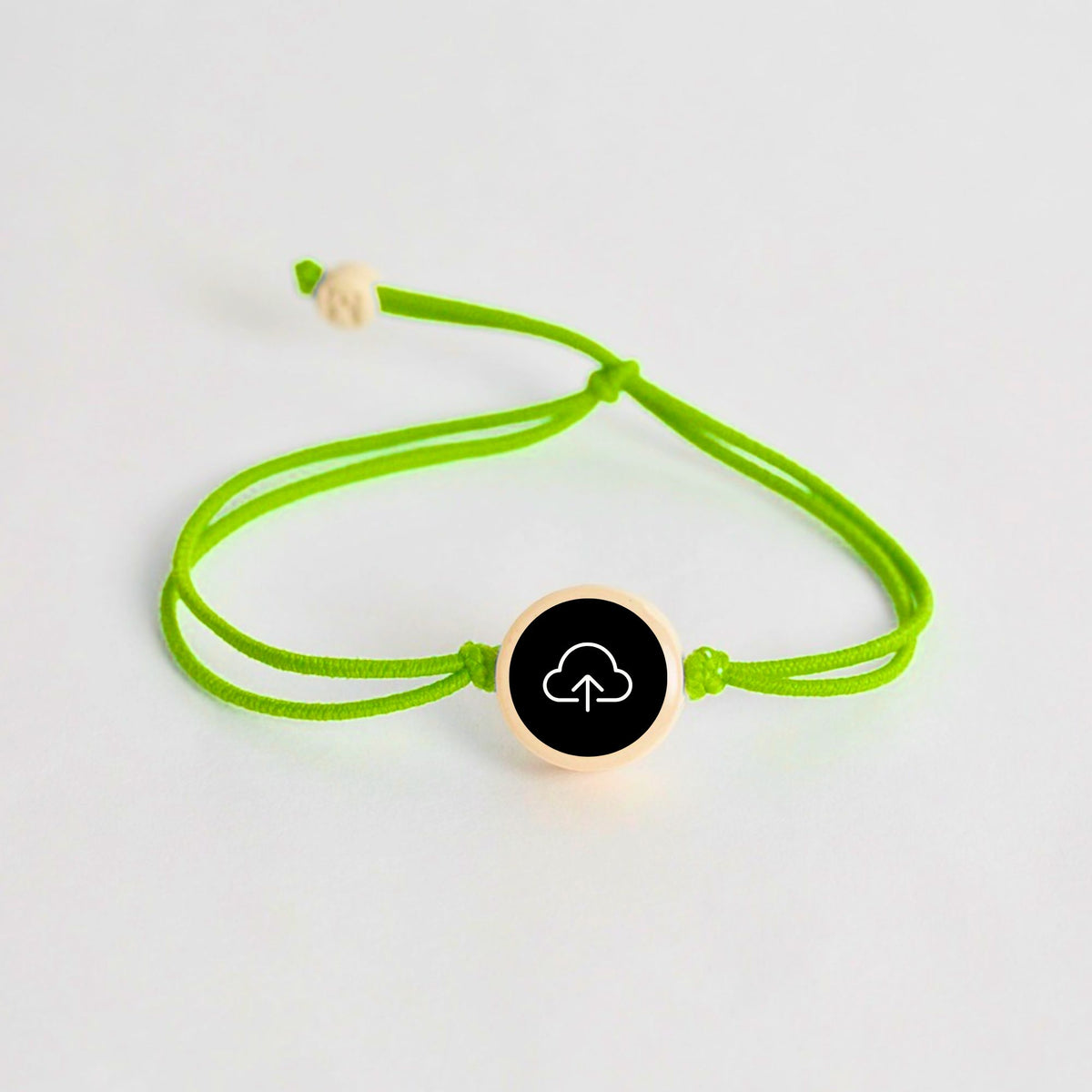 Tap-to-Phone Bracelets on Lite Bungee - Clay Circle
