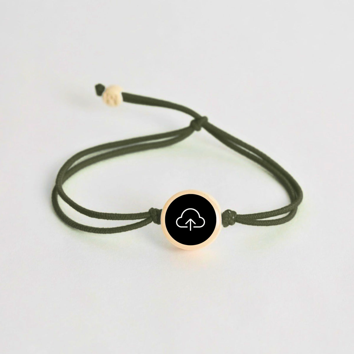 Tap-to-Phone Bracelets on Lite Bungee - Clay Circle