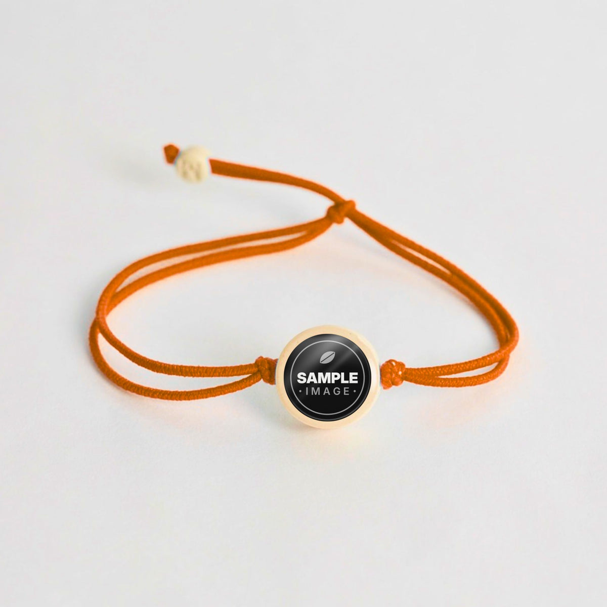 Tap-to-Phone Bracelets on Lite Bungee - Cream Clay Circle