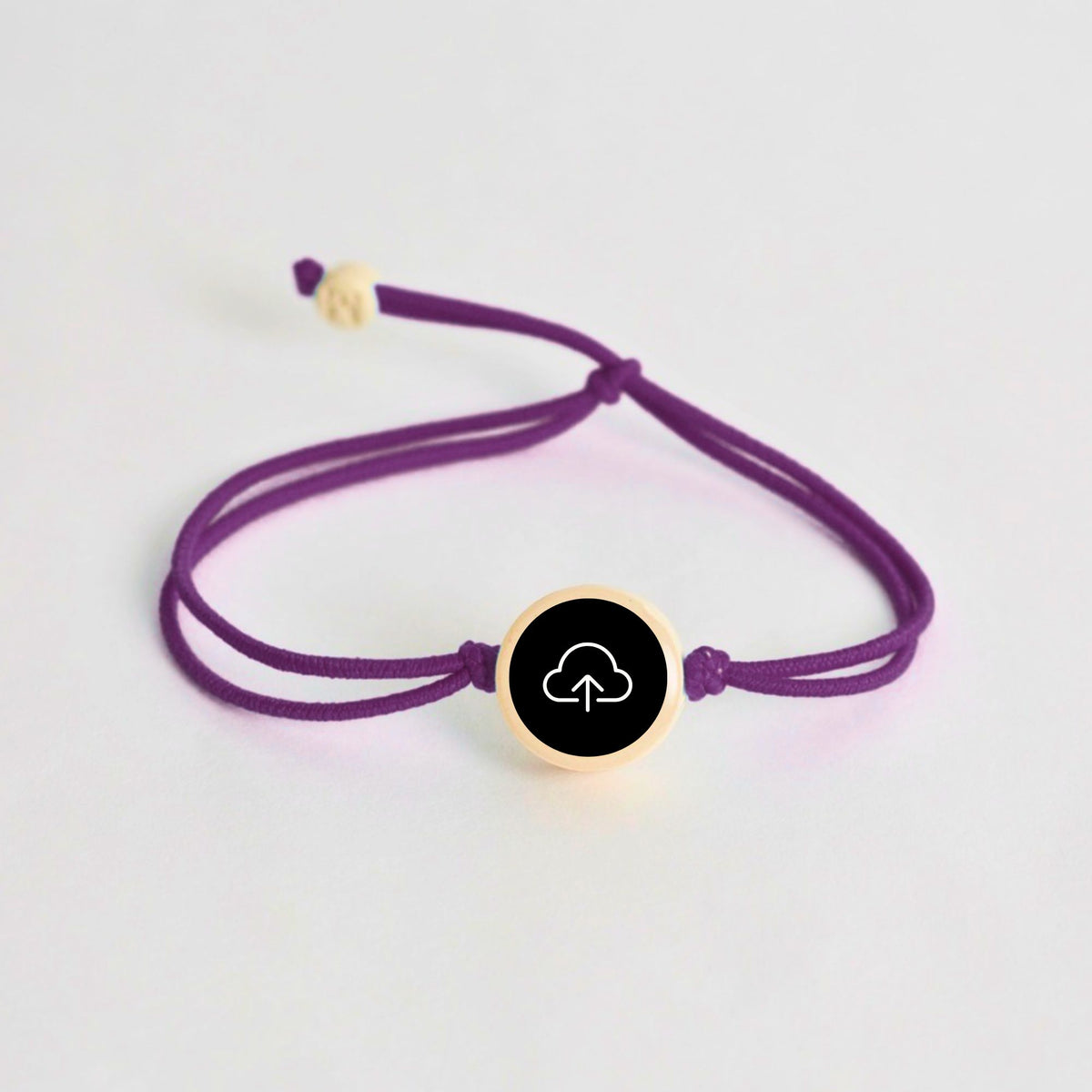 Tap-to-Phone Bracelets on Lite Bungee - Clay Circle