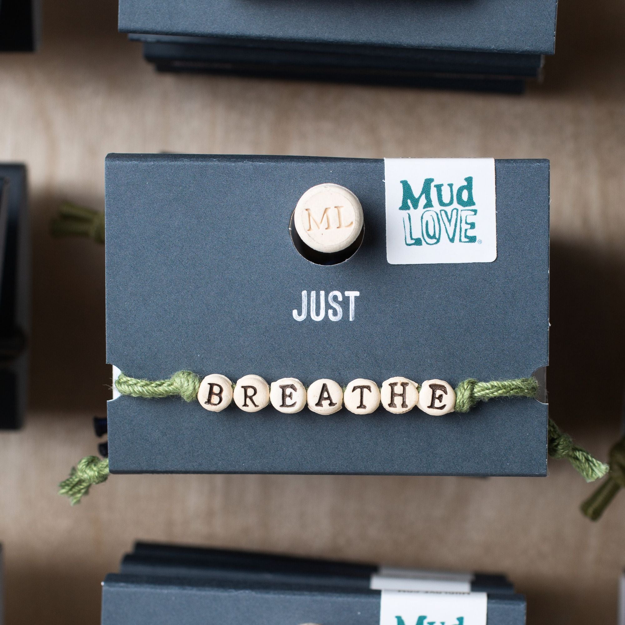 Breathe Friendship Bracelet on Hand-woven Cord