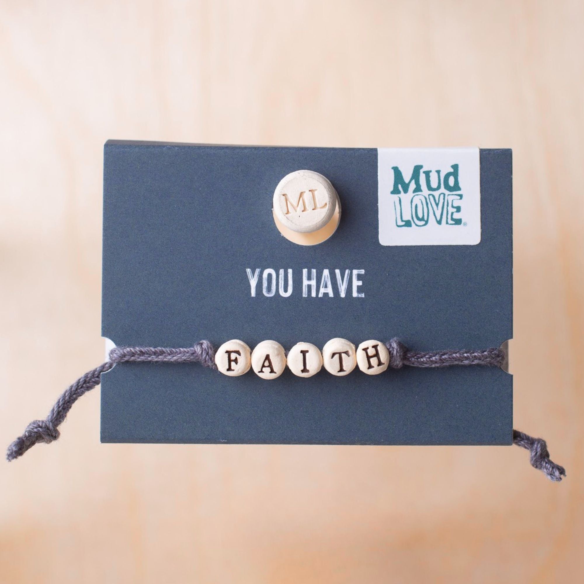 Faith Friendship Bracelet on Hand-woven Cord